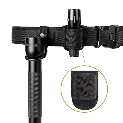 Nylon Tactical Flashlight Holder - Open Top Carry Case for Hiking