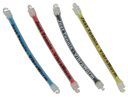 Gel Filled Tennis Racquet Vibration Dampener - 4 Pack Worm Style