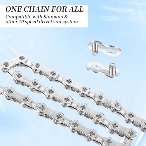 10-Speed Bicycle Chain Missing Link Connectors - 5 Pairs