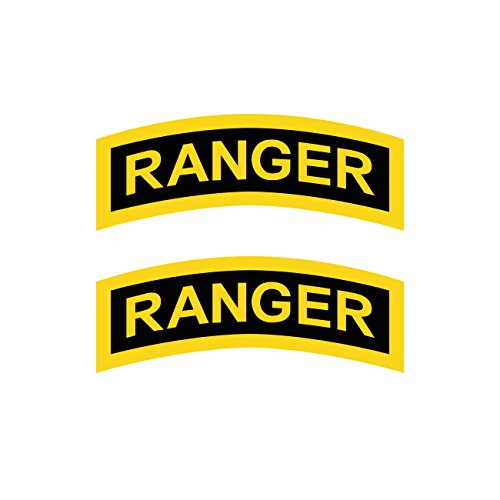 US Army Rangers Sticker Decal - 5x1.91 inches with Bonus Flag