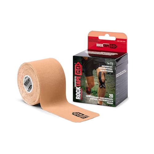 Extra-Sticky Kinesiology Tape - Pre-Cut, 2" Beige Strips
