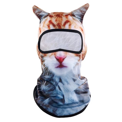 3D Cat Ski Balaclava Face Mask with Ears - Style 1