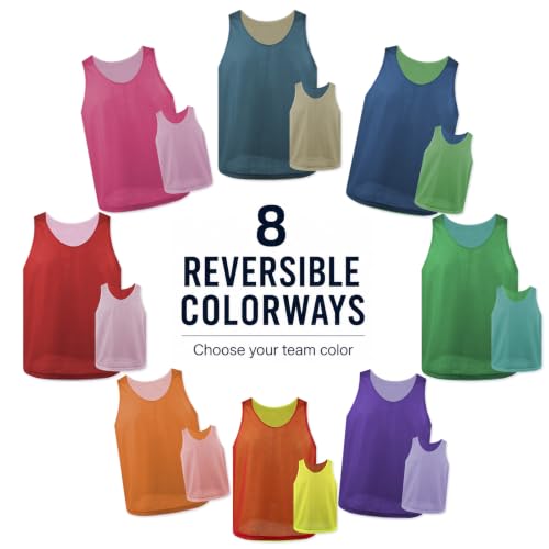Reversible Training Vests for Soccer and Basketball | Adult & Youth