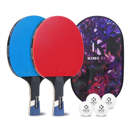 KingFeel 7-Ply Carbon Fiber Ping Pong Paddle ITTF Approved Performance Blade