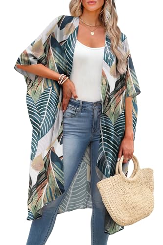 Kimonos for Women - Casual Swimwear Coverup Cardigan - Print 06 / Large