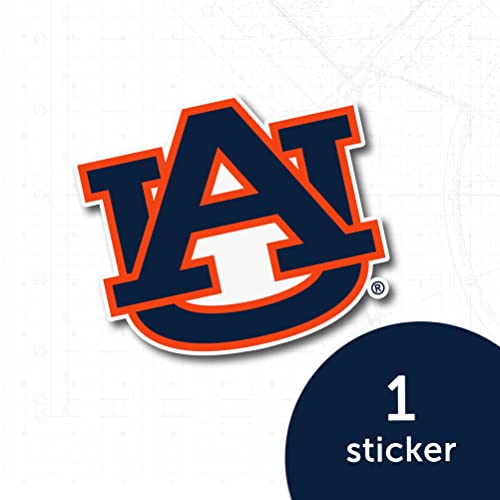 7x8.15in Auburn Tigers Vinyl Decal - Desert Cactus Official Fan Sticker