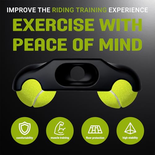 Indoor Cycling Rocker Feet with Tennis Balls for Wahoo Kickr Core 2