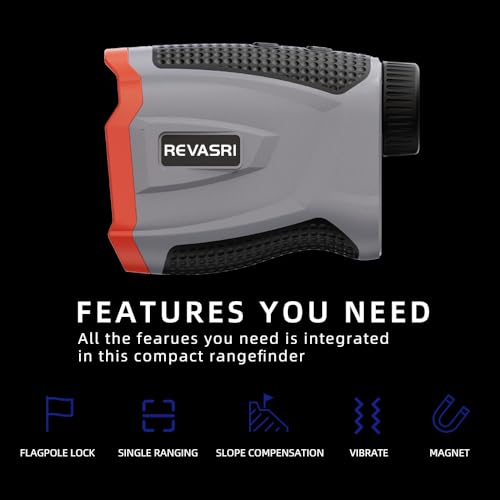 Golf Range Finder with Slope, Magnetic Mount & Vibration - 1000 Yards