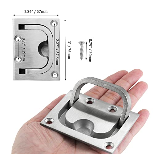 Marine Boat Flush Pull Handle - Big Size, 316 Stainless Steel