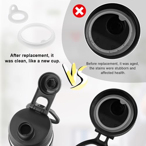 Silicone Gasket Replacement Sealing O-Ring for Takeya Actives Bottle - 4 Pack