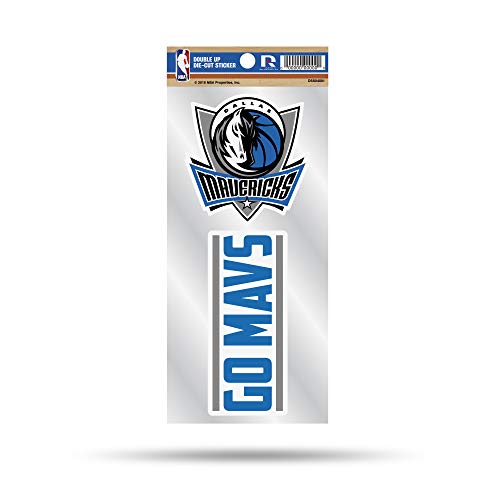 Dallas Mavericks 2-Piece Die Cut Sticker Sheet - 3.5-Inch Sports Decals