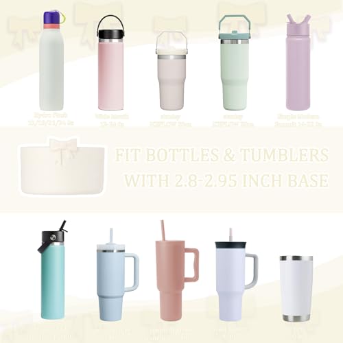 Silicone Protective Boot for Water Bottles - Off-White
