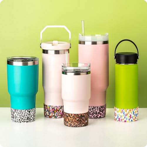 Silicone Boot Sleeve for Stanley Tumblers - Pink Leopard