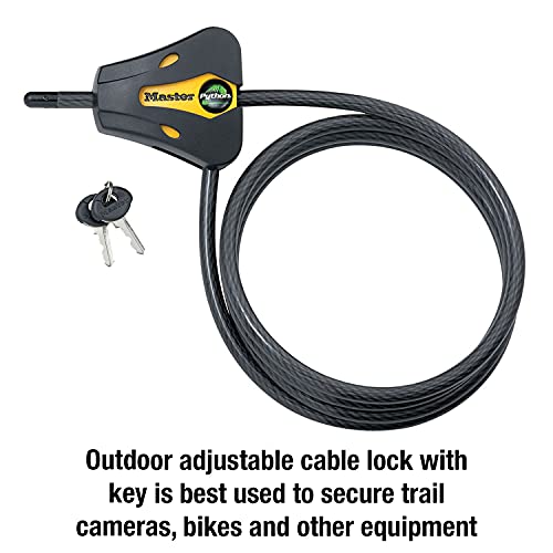 Master Lock 8419DPF Python Cable Lock with Key, 1 Pack
