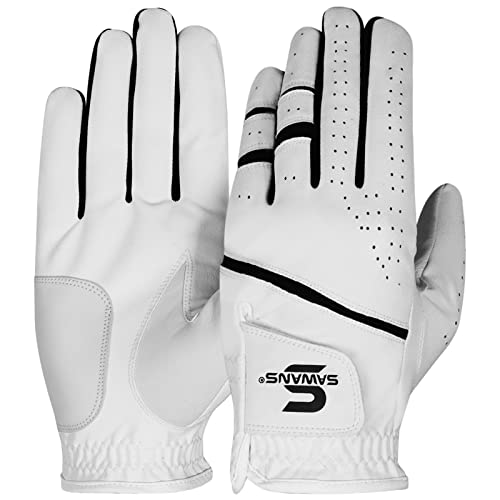 Golf Gloves for Right-Handed Men - Left Hand Glove - Large