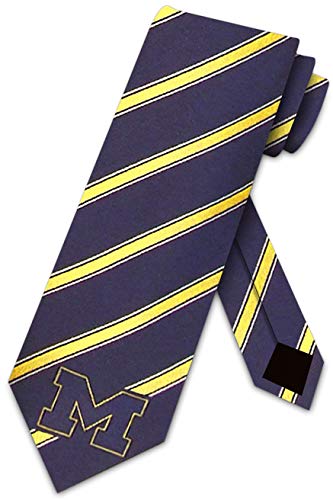 Michigan Wolverines Necktie - Stripe Microfiber