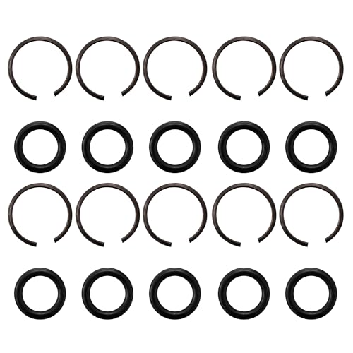 10 Packs 1/2" Impact Wrench Socket Retainer Rings with O-ring, Replacement Parts Compatible with IR, Snap-On, Chicago Pneumatic, Florida Pneumatics, and Air Cat Electric and Pneumatic Air Wrench