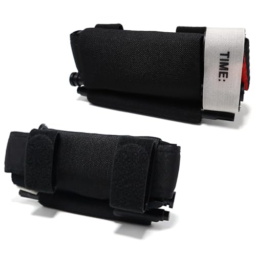 Elastic Tourniquet Holder Pouch - Tactical Retention Band - Black 1 PC