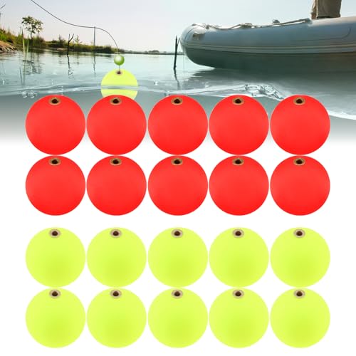 20 Pcs Fishing Slip Bobbers - High Sensitivity Foam Floats