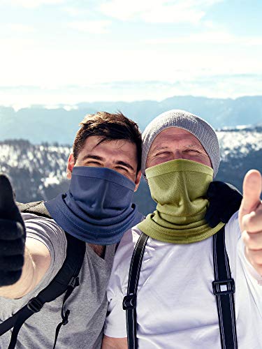 Neck Gaiter Face Cooling Mask - UV Protection Scarf, 4 Pcs - Black, Army Green, Navy, Grey