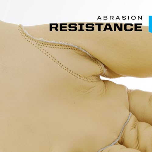 Mechanix Wear: ColdWork Durahide Insulated Leather Driver Winter Work Gloves, Water Resistant, Equipped with 40g 3M Thinsulate, Heavyweight Sherpa Lining, for Heavy Cold Weather (Tan, Large)