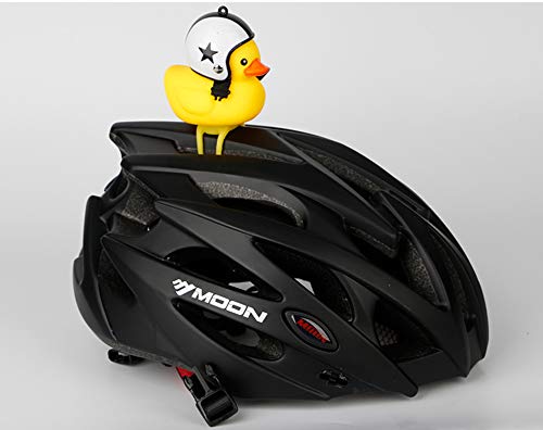 2 Pack - Lovely Yellow Duck Bike Bell, Kids Bike Horn, Rubber Yellow Duck Bicycle Accessories with LED Light and Propeller - for Kids Toddler Children Adults Sport Outdoor
