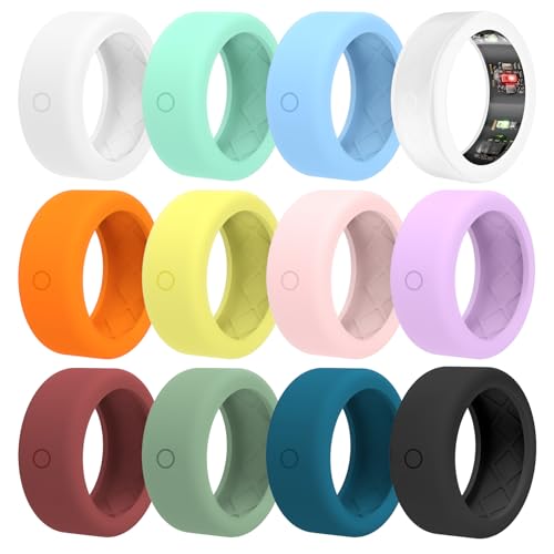 Smart Ring Protector Cover - 12-Pack Anti-Scratch, Multicolour S(5/6/7/8/9/10)