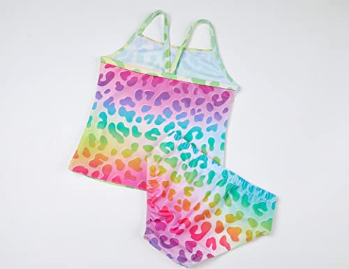 Girls Tankini Swimsuit Set - Hawaiian Beach Sport for Ages 2-12
