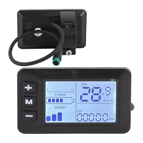 Electric Bicycle LCD Display Control Panel - Wireless Speedometer & Odometer