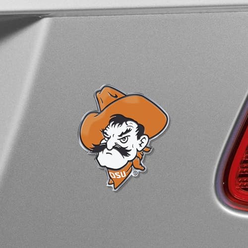 Oklahoma State Cowboys Auto Color Emblem - Aluminum Team Spirit Decal