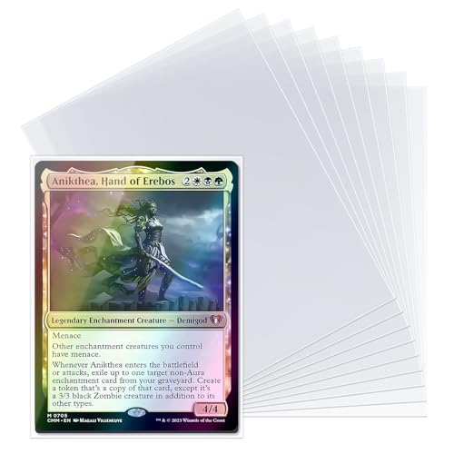 Oversized Card Sleeves 91x130mm - 50 Pack Clear Protective Jumbo Sleeves