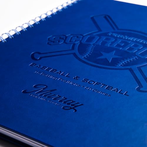 Premium Baseball Softball Scorebook - 60 Games, Durable Hardcover