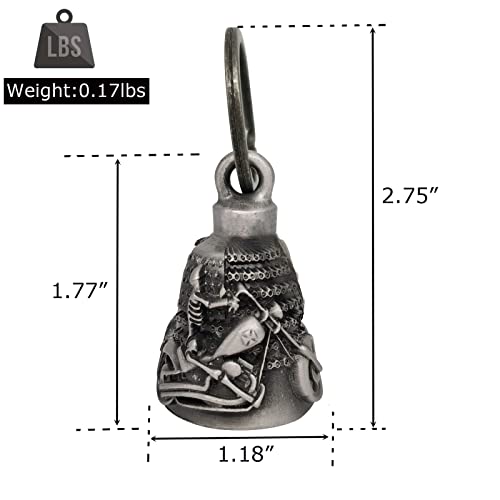 Dream Apparel Chopper Motorcycle Ride Bell Keychain for Bikers & Luck - Heavy Spirit Accessory