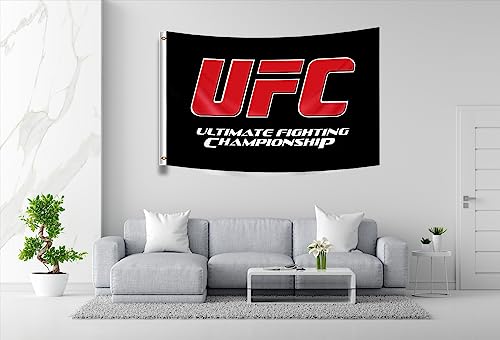 UFC Flag Fighting Championship Banner 3x5Ft Indoor Outdoor Room Decor