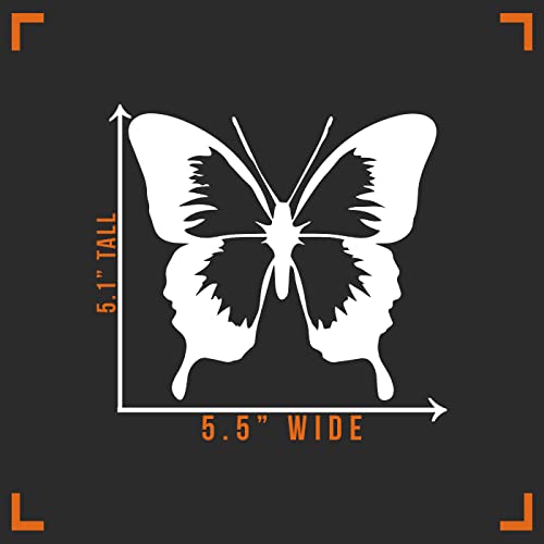 Butterfly Vinyl Decal Sticker - 5.5" x 5" for Car & Wall