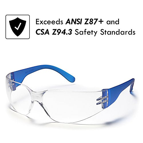 Trust Optics 12 Pack Clear ANSI Z87+ Safety Glasses Eyewear UV Protection