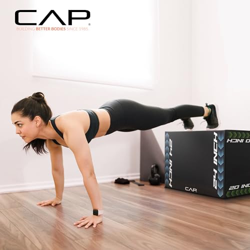 3-in-1 Foam Plyometric Jump Box - Adjustable Heights for Home Gym