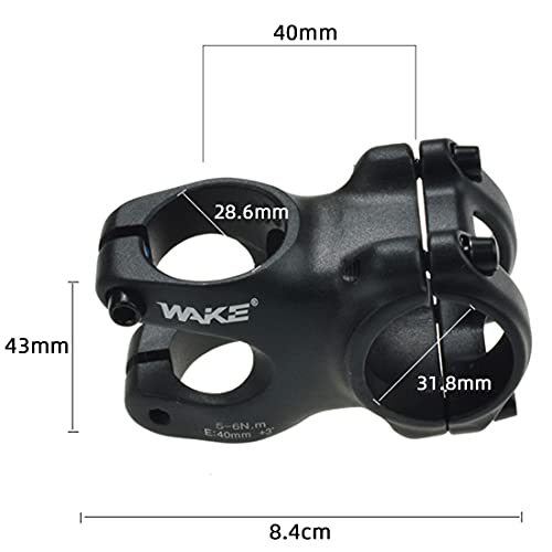 LITEONE 31.8mm MTB Mountain Bike Stem 40mm Length 3° Handlebar Clamp