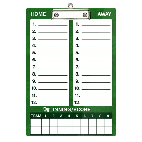 Baseball Clipboard with Dry Erase Marker | Double-Sided Coach Board