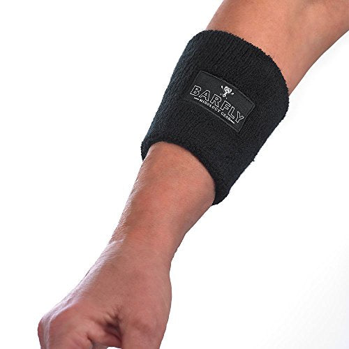 Universal Black Arm Band - Super Absorbent Terry Fabric