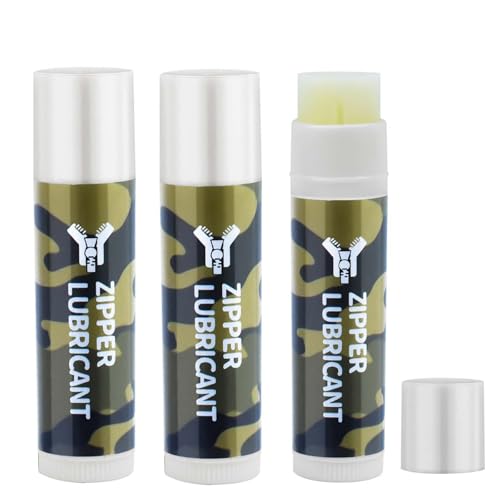 Portable Zipper Wax Lubricant Sticks - 3pcs for Hunting Gear