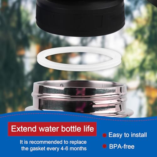 12pcs Silicone Water Bottle Lid & Spout Gasket Set