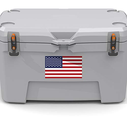 Premium Quality US Flag Decal Sticker - 2-Pack, 5" x 3"