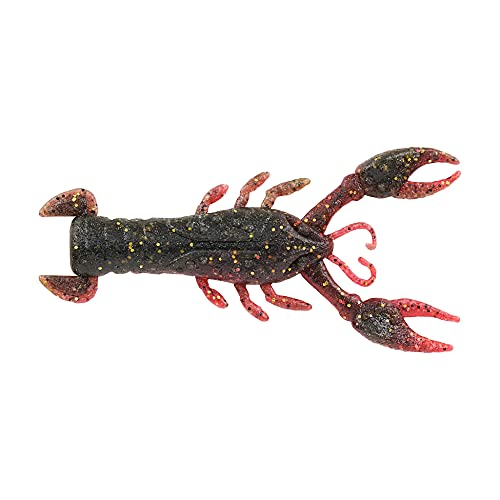 MaxScent Lil' Trooper Fishing Soft Bait - Hot Craw, 2.5"