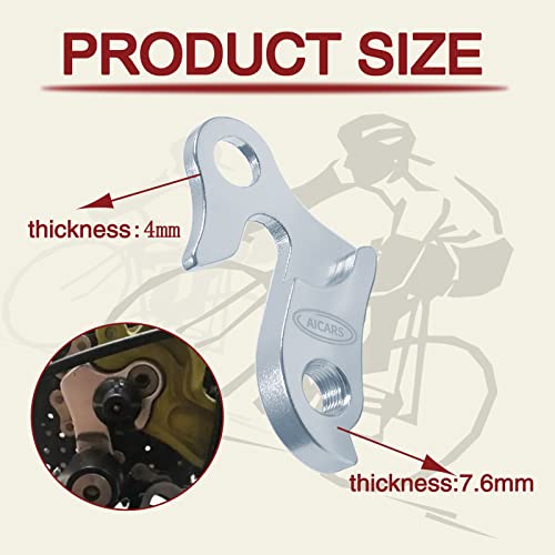 2 Pcs Universal Bicycle Derailleur Hanger Frame Gear Tail Hook - Alloy