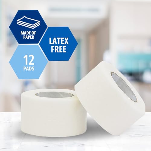 MED PRIDE Hypoallergenic Surgical Paper Tape 1 inch x 10 yards 12-pack
