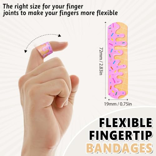 60Pcs Baseball Ice Cream Drip Bandages - Latex Free & Hypoallergenic