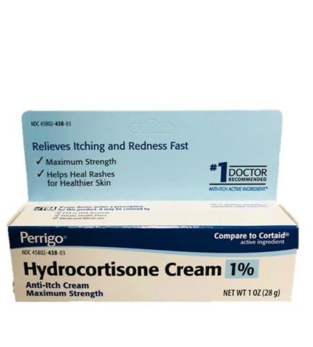Hydrocortisone Cream 1 Percent, Maximum Strength Itch Relief - 1 Ounce