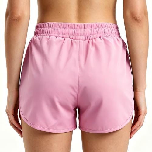 Women Running Shorts Quick Dry Workout Gym High Waist 2 in 1 Athletic