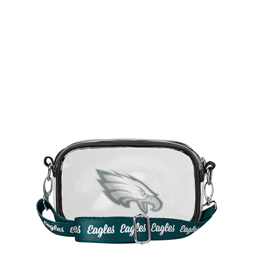 NFL Team Logo Stripe Clear Crossbody Bag for Game Day